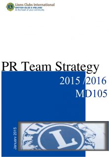 PR strategy 2015 to 2016